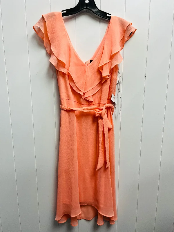 Buy Now Dress Work By Dkny In Orange, Size: 8