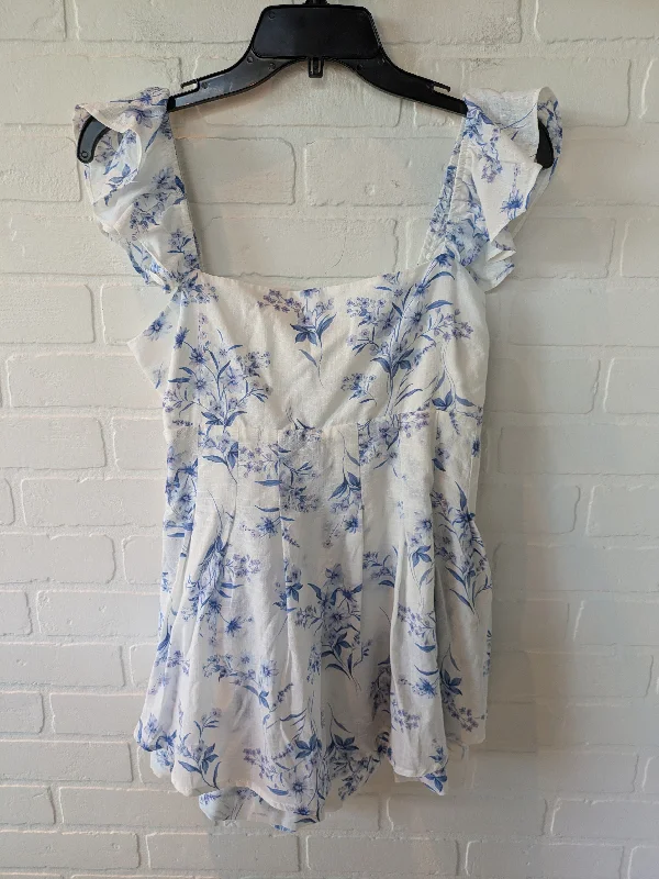 Price Cut Romper By Altard State In Blue & White, Size: M