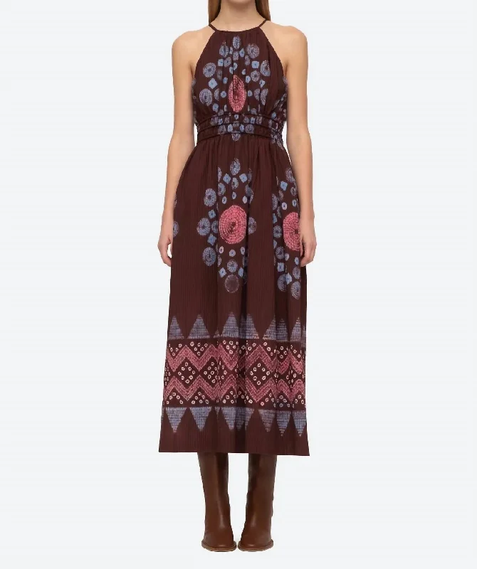 Seasonal Clearance Yana Tie Dye Dress In Rose