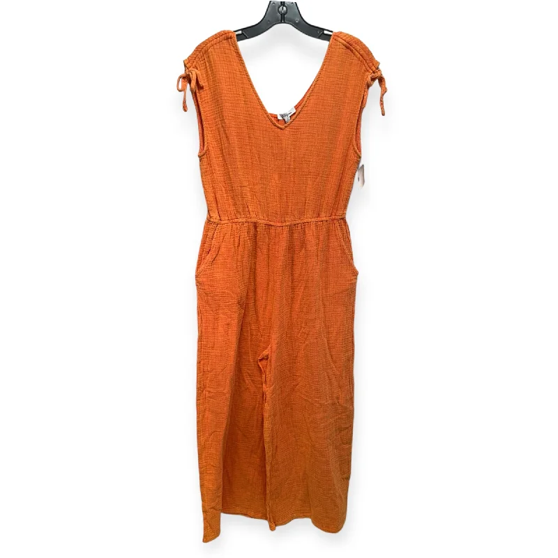 Super Deal Jumpsuit By Polygram In Orange, Size: M