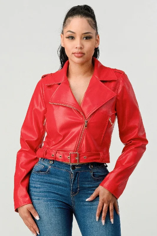 Super Bargain Pu Leather Jacket