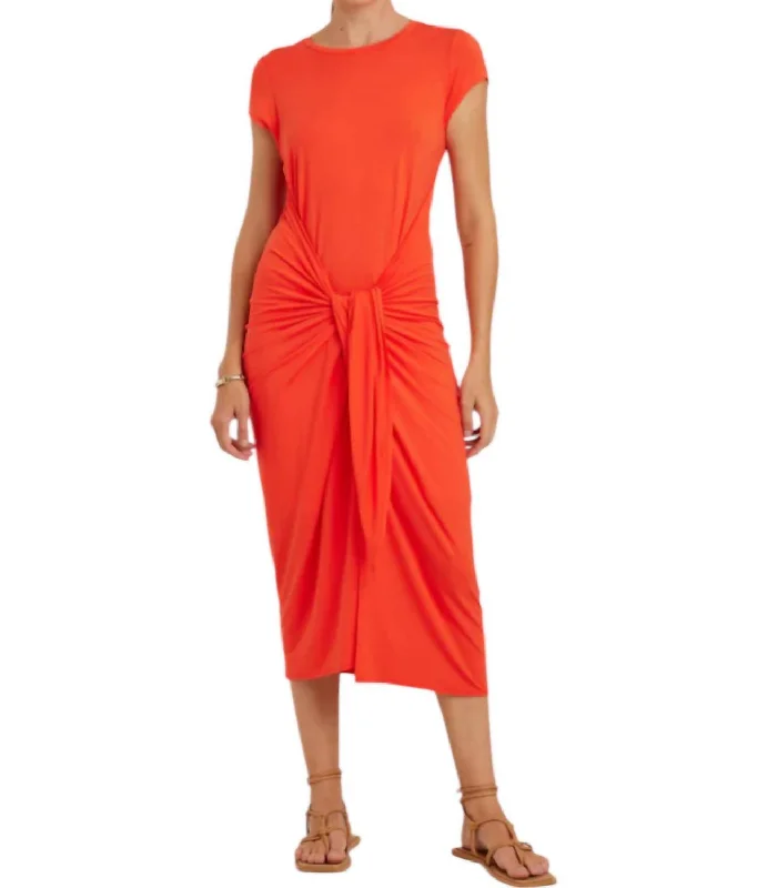 TIME-Limited Offer Tee Shirt Twist Dress In Watermelon