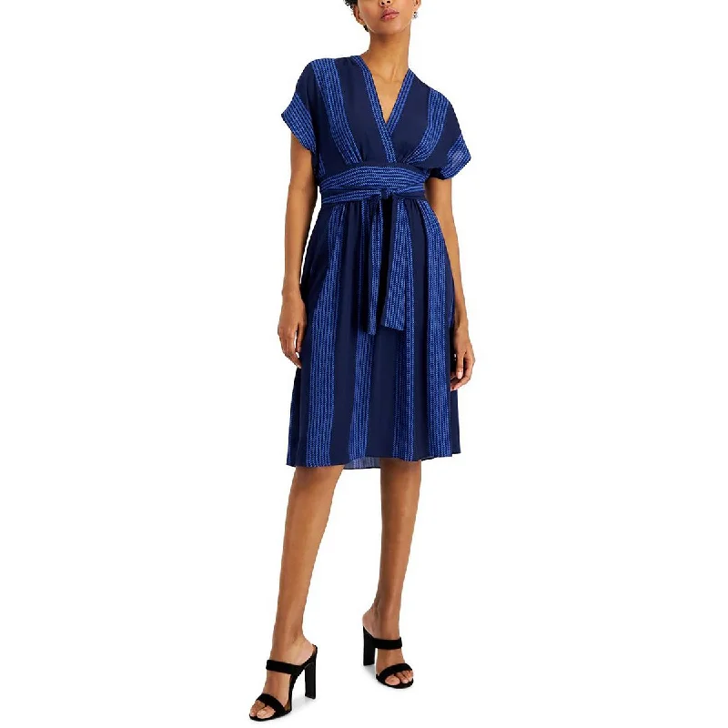 Daily Deals Womens Printed Knee-Length Midi Dress
