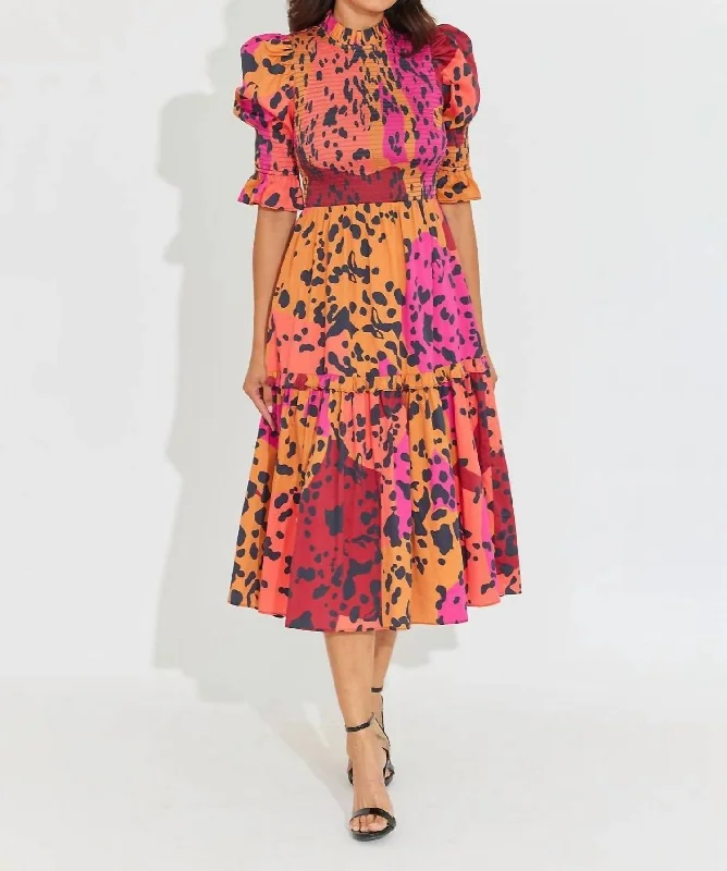 Seasonal Sale Noelle Dress In Panthera