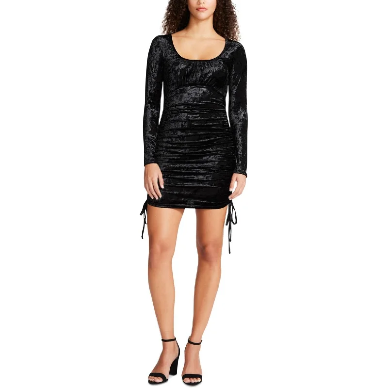 Deal of the Week Juniors Ema Womens Bodycon Ruched Cocktail and Party Dress