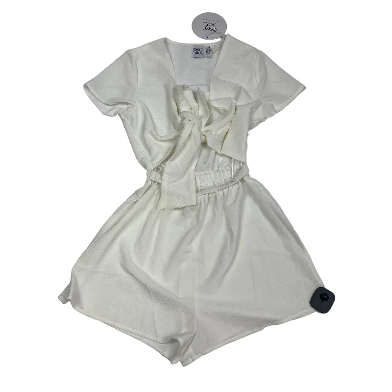 Deal Mania White Romper Princess Polly, Size Xs