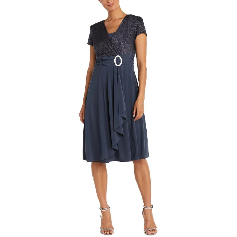 Sale Event Womens Embellished Knee Wrap Dress