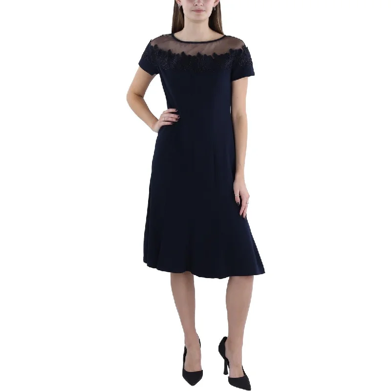 Price Reduction Womens Knee Length Floral Sheath Dress