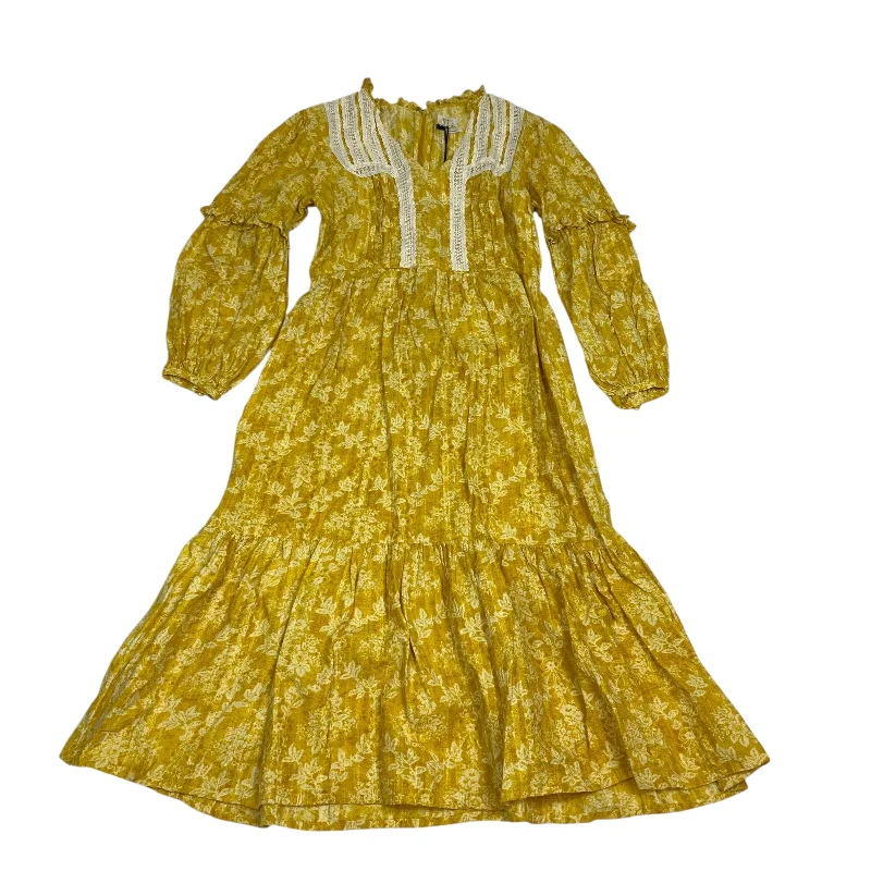 Lowest Price Dress Casual Maxi By Urban Outfitters In Yellow, Size: M