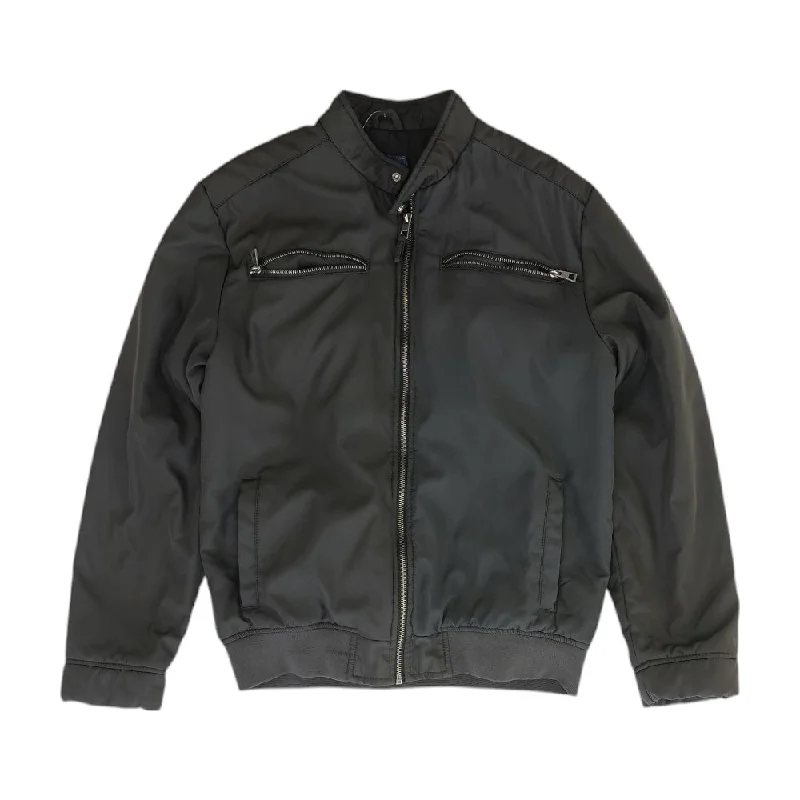 Extra Savings Gray Solid Bomber Jacket