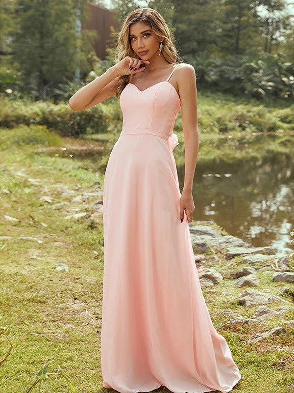 Clearance Event A-Line/Princess Chiffon Sash/Ribbon/Belt Sweetheart Sleeveless Floor-Length Bridesmaid Dresses Clearance Event A-Line/Princess Chiffon Sash/Ribbon/Belt Sweetheart Sleeveless Floor-Length Bridesmaid Dresses