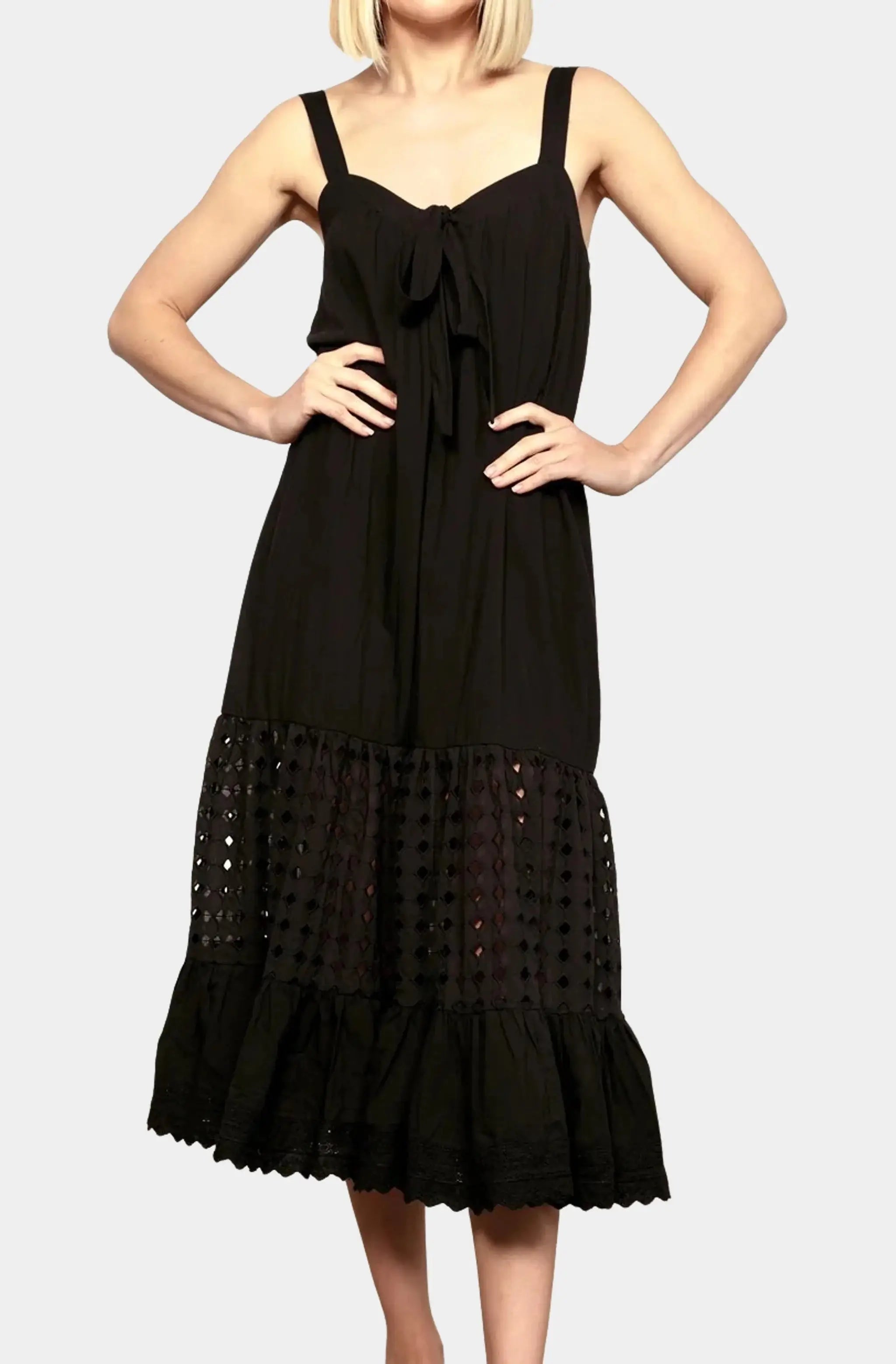 Act Now Costa Coquette Midi Dress