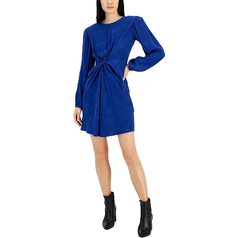 Don’t Miss Out Womens Above Knee Floral Print Mini Dress