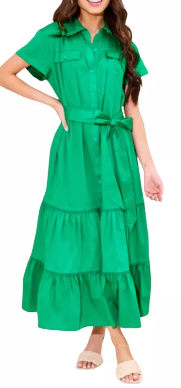 Crazy Deals Rachel Dress In Emerald