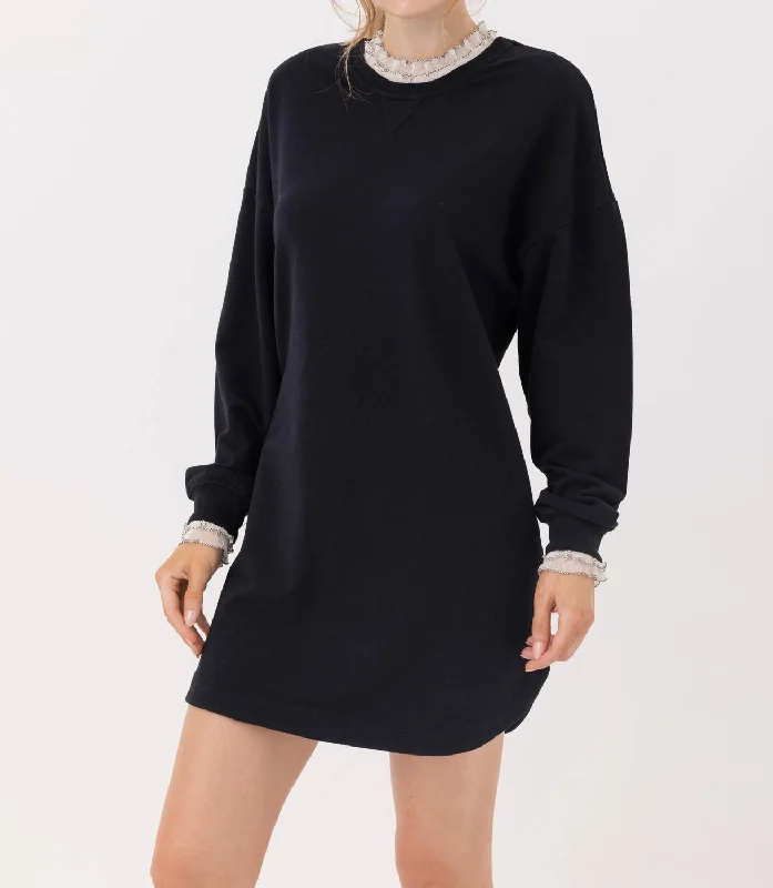 Today’s Deal Basel Long Sleeve Dress In Black