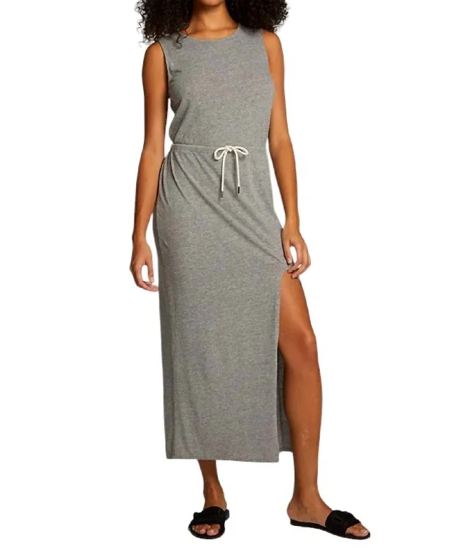 Overstock Durangoo Maxi Dress In Streaky Grey