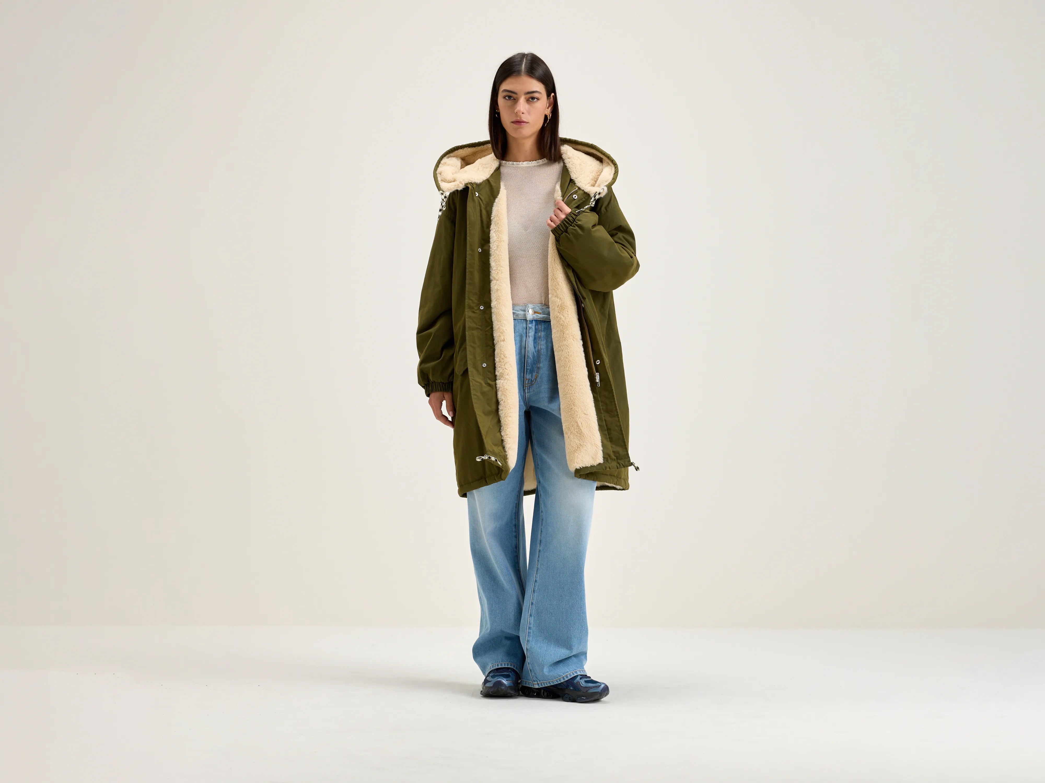 Doorbuster Deal Laos hooded parka (242 / W / OLIVE)