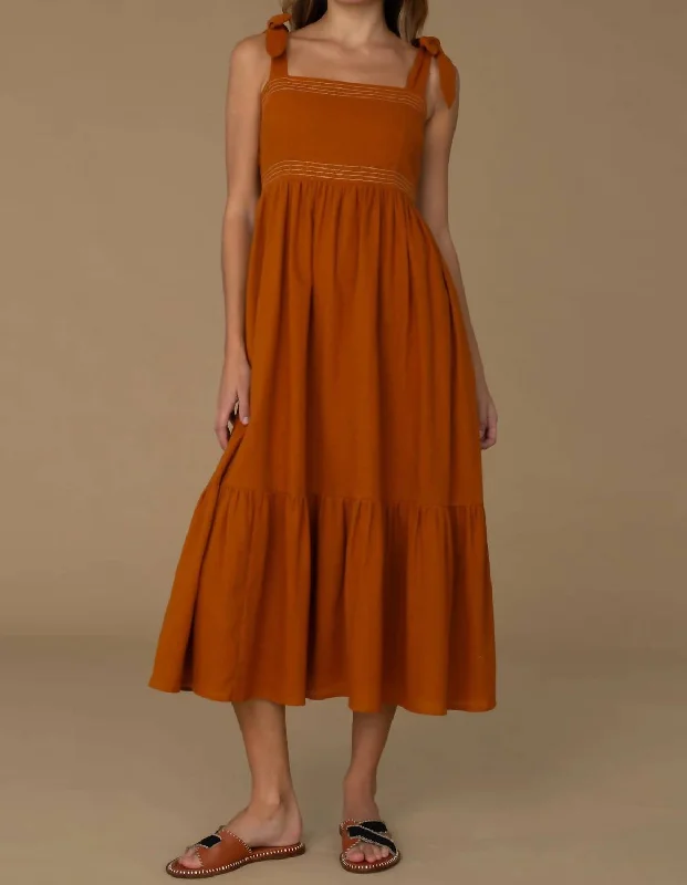 Deal Frenzy Doe Dress In Butterscotch