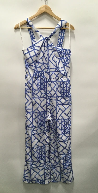 Best Bargains Blue & White Jumpsuit Vineyard Vines, Size M