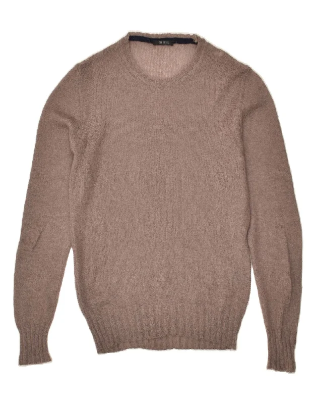 Get It Before It’s Gone VINTAGE Womens Boat Neck Jumper Sweater UK 10 Small Grey Mohair