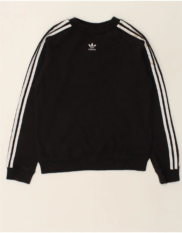 Major Savings ADIDAS Womens Sweatshirt Jumper UK 10 Small Black Cotton