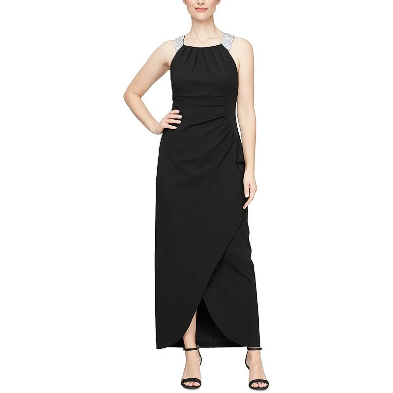 Take Advantage Womens Full Length Embellished Maxi Dress