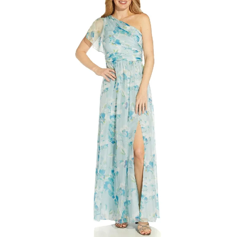 The Best Prices Womens Chiffon Floral Print Evening Dress