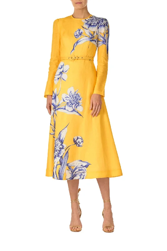 Special Discount Long Sleeve Floral Day Dress