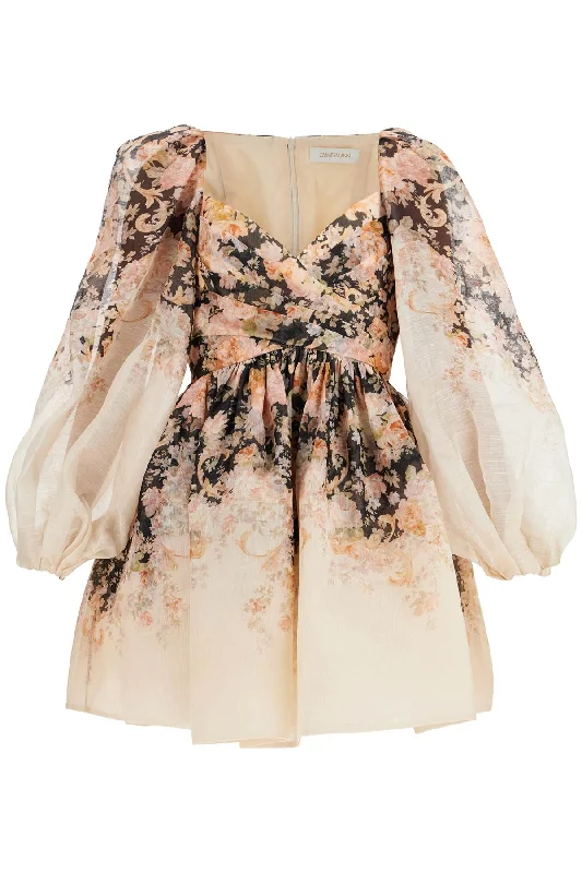 Lowest Prices Zimmermann Women's Floral Mini Dress Illustr
