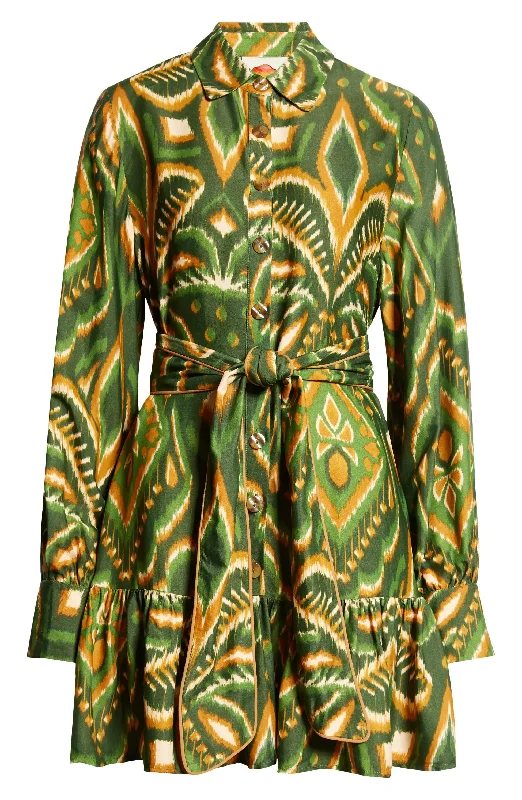 Exclusive Access Farm Rio Women's Pineapple Ikat Green Mini Dress