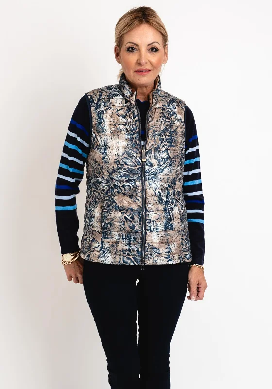 Price Reduction Barbara Lebek Reversible Animal Print Gilet, Multi