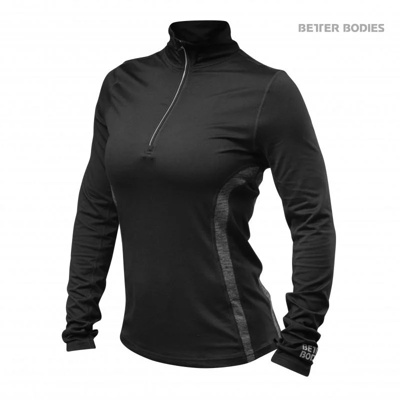 Huge Discounts Better Bodies Performance Mid L-S - Black