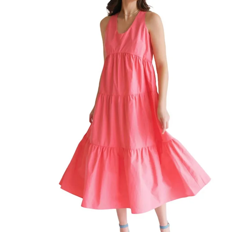 Best Deals Collier Dress In Coral