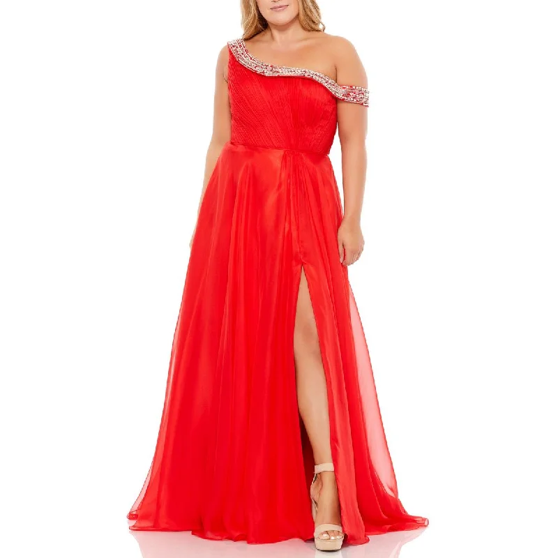 New Arrival Plus Womens Embellished Long Evening Dress
