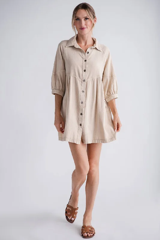 Markdowns Mustard Seed Button Collar Dress