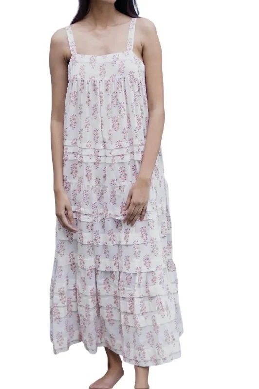 Special Offer Cassis Pintucked Summer Dress In Multi