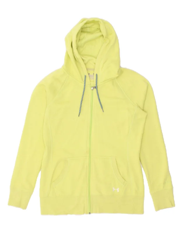 Grand Opening Sale UNDER ARMOUR Womens Zip Hoodie Sweater UK 14 Medium Yellow Cotton Grand Opening Sale UNDER ARMOUR Womens Zip Hoodie Sweater UK 14 Medium Yellow Cotton