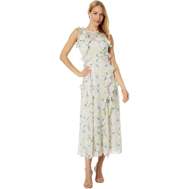 Stock Up and Save Ted Baker Calinia Sleeveless Waterfall Midi Dress Lilac