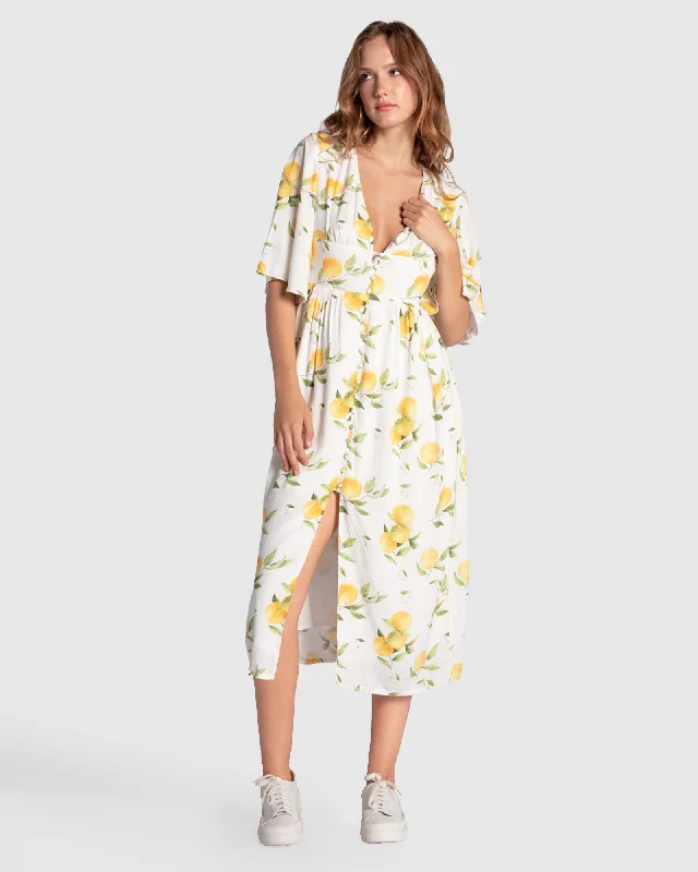Take Advantage Crazy Love Button Up Dress