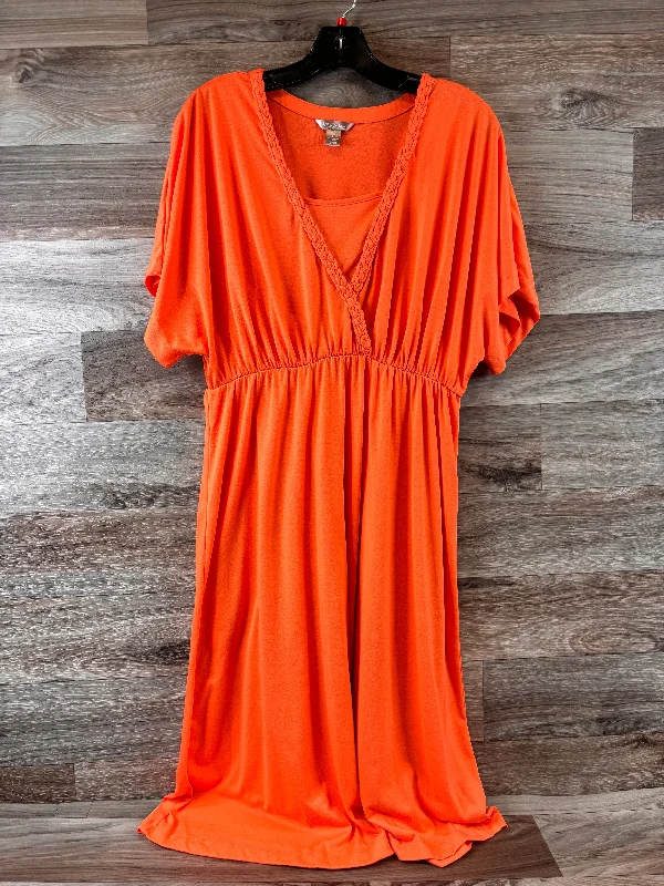 Limited Time Offer Dress Casual Midi By White Stag  Size: Large