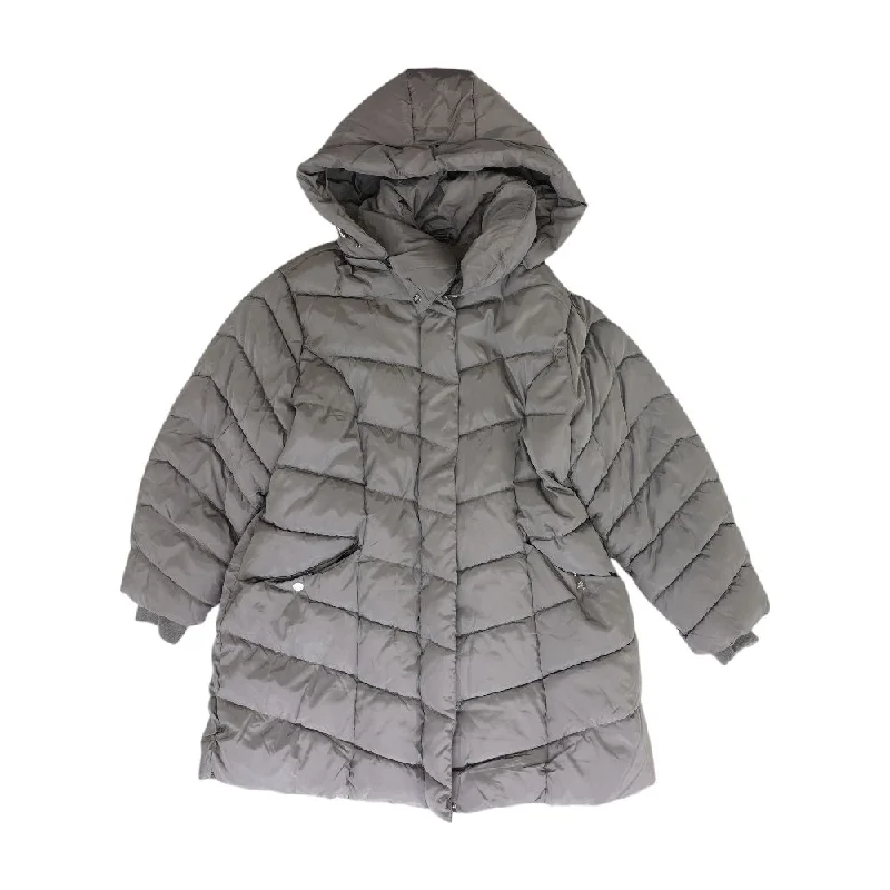 Fantastic Offers Gray Solid Puffer Coat