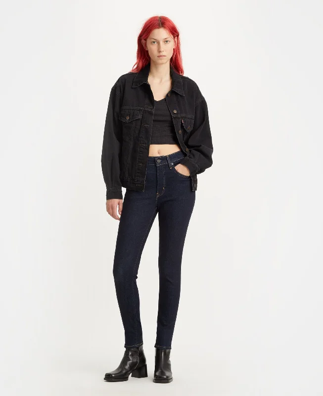 Don't Wait 721 High Rise Skinny - Blue Wave Rinse