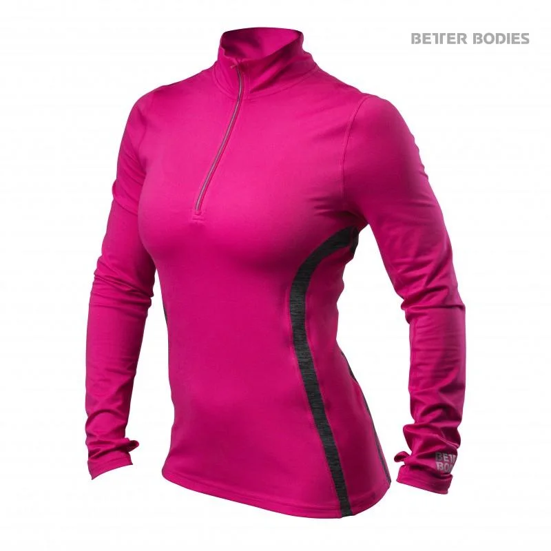 Daily Deals Better Bodies Performance Mid L-S - Hot Pink