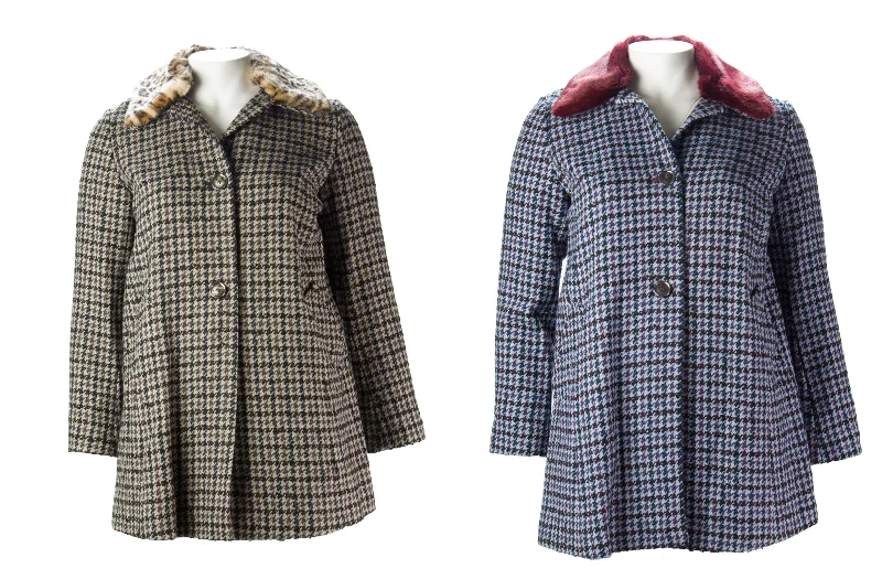 Take Advantage MARINA RINALDI Women's Nove Houndstooth Coat