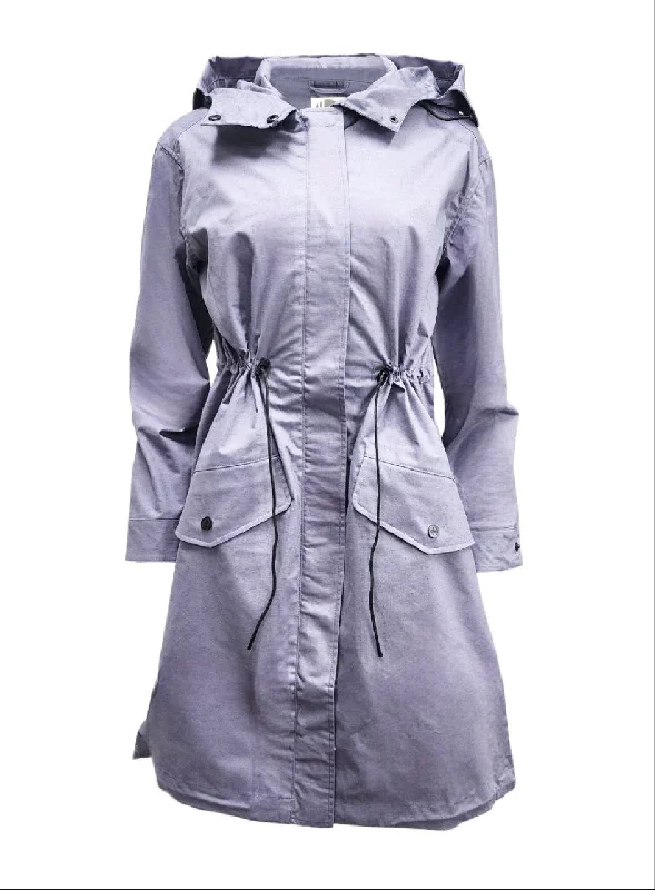 Final Markdown HoodLamb Women's Grey Oversized Natural Hemp Parka 420 NWT