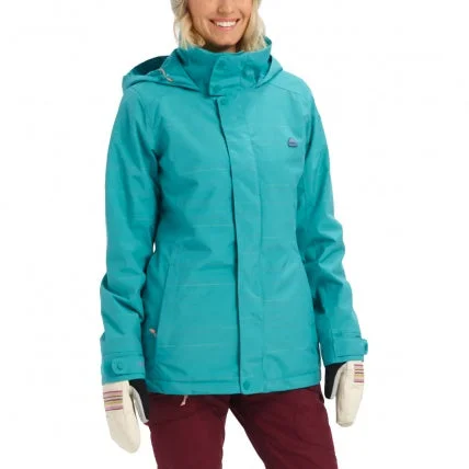 Warehouse Sale BURTON W JET SET JACKET GREEN-BLUE SPACE DYE