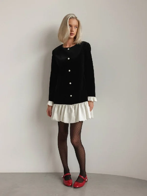 Can't Miss Velvet Elegance Mini Dress