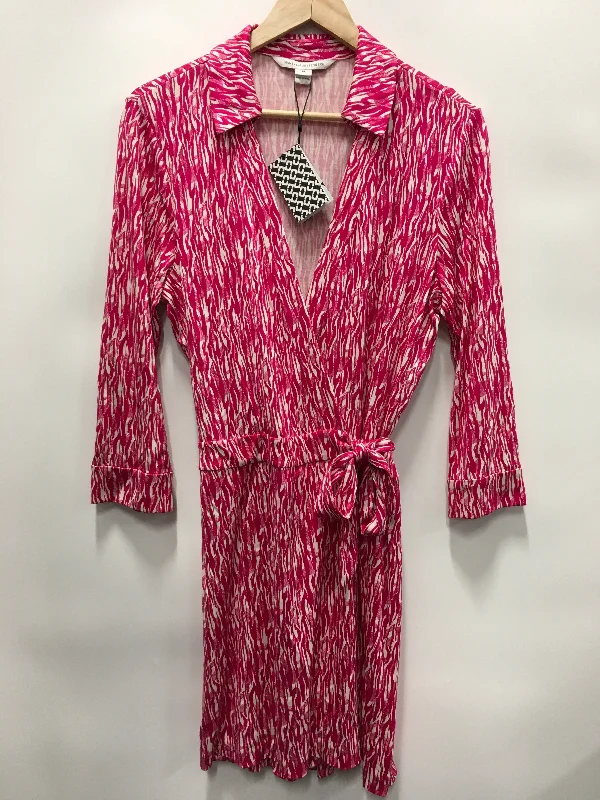 New Deals Romper By Diane Von Furstenberg In Fuschia, Size: Xl