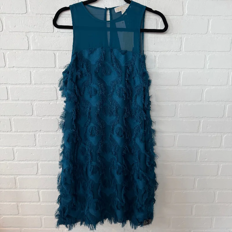 Don't Wait Dress Party Midi By Michael By Michael Kors In Teal, Size: S