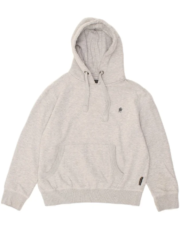 Crazy Deals FRENCH CONNECTION Womens Hoodie Jumper UK 14 Medium Grey Cotton